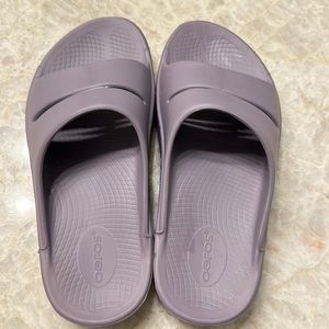 Oofos women’s OOAHH slide sandal mauve
